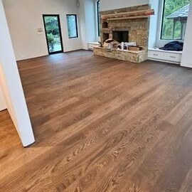 Project Photo - Cozy Living Room Fireplace Flooring