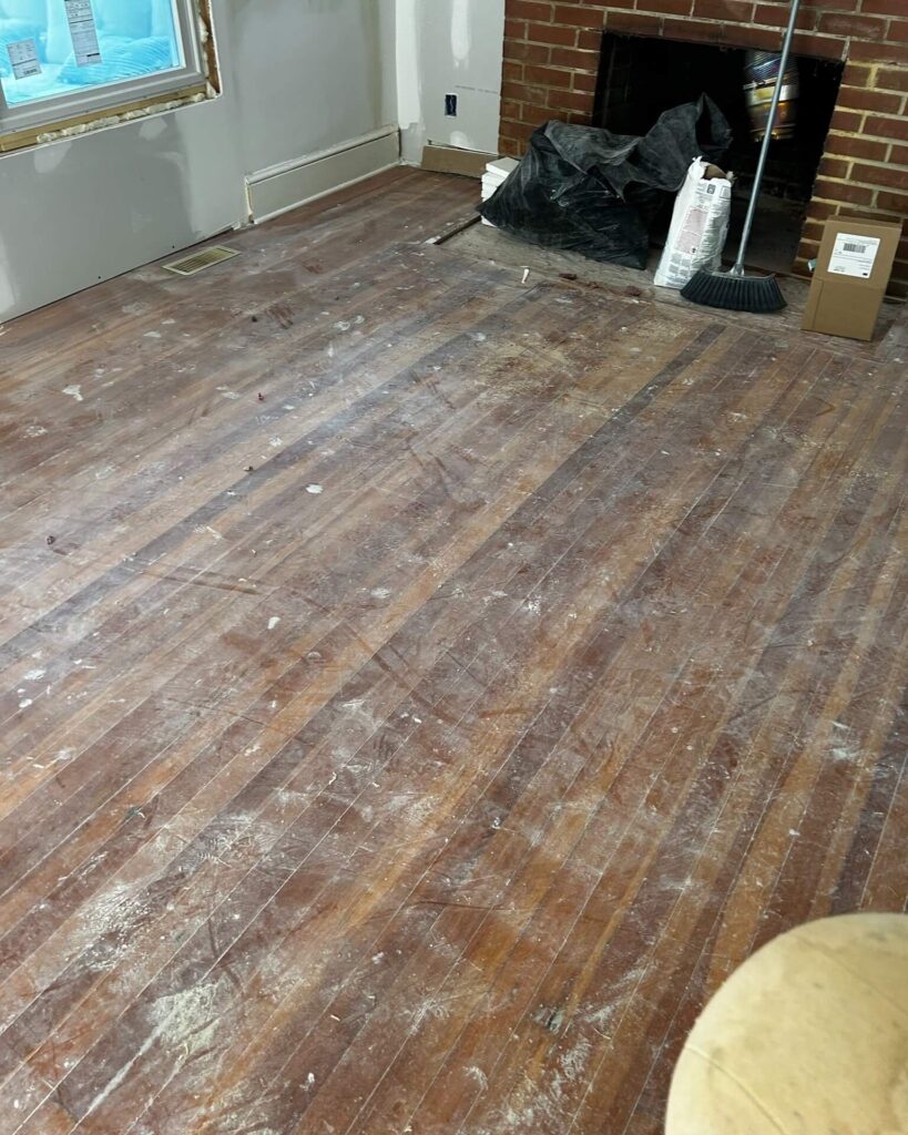 Project Photo - Reclaimed Fir Flooring - Before